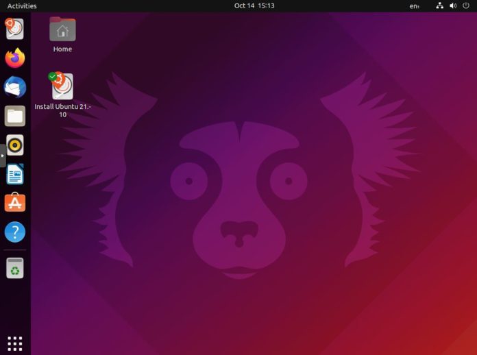 Ubuntu 21.10 Desktop Screenshot